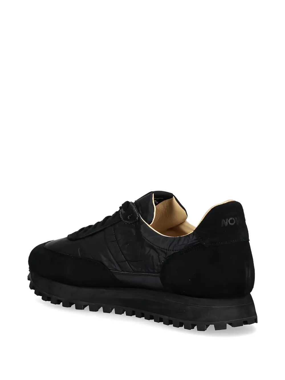Novesta Marathon Runner sneakers met suède vlak Zwart