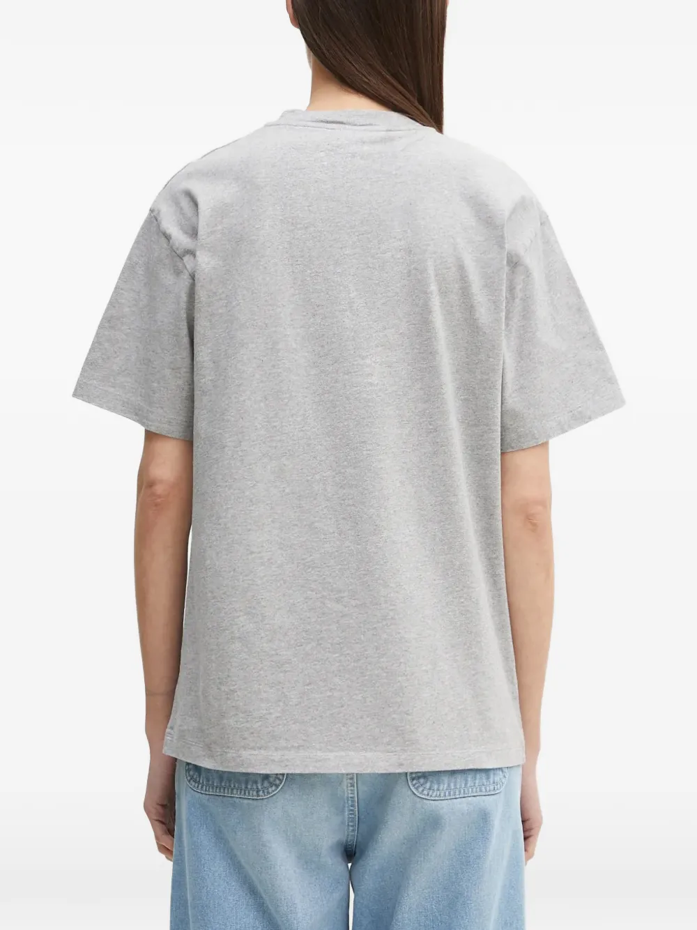 NO PROBLEMO Ruimvallend T-shirt met grafische print Grijs