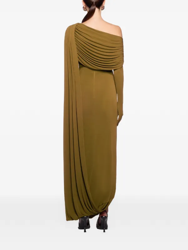 chats by c dam green dress CDAM06 Dress Brown by CHATS by C.DAM for Hire main image 1
