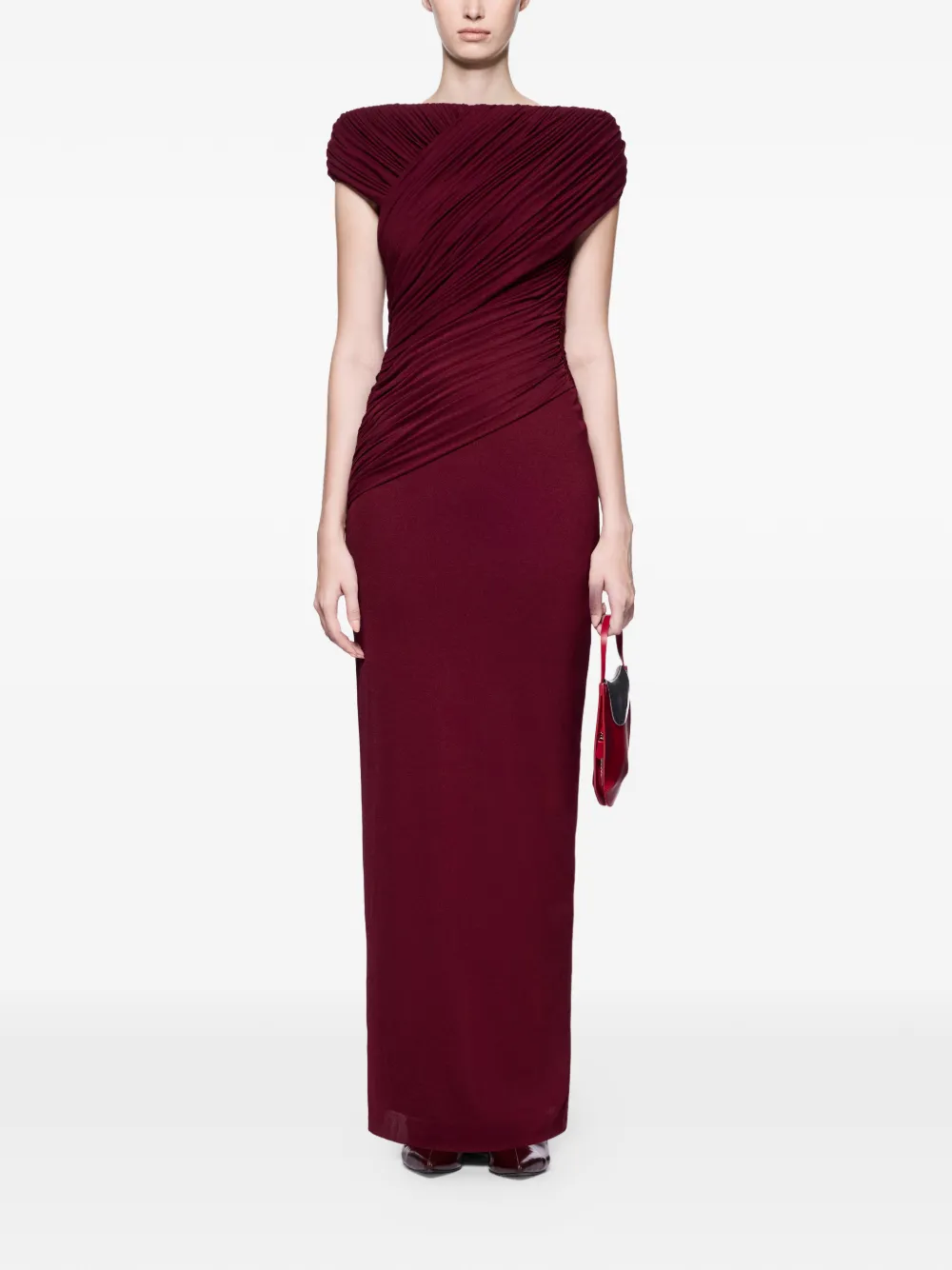 CHATS BY C.DAM Meriel maxi-jurk Rood