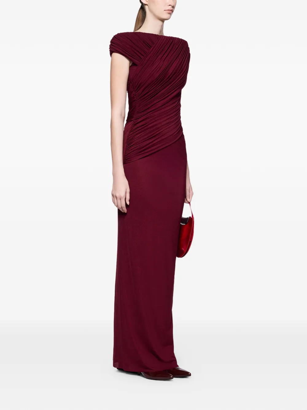 CHATS BY C.DAM Meriel maxi-jurk Rood