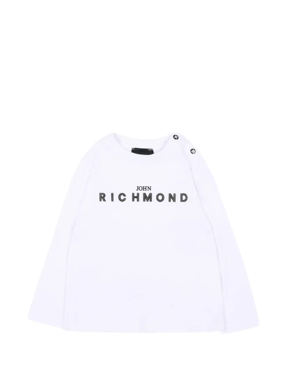 John Richmond Junior long sleeve cotton T-shirt - Bianco