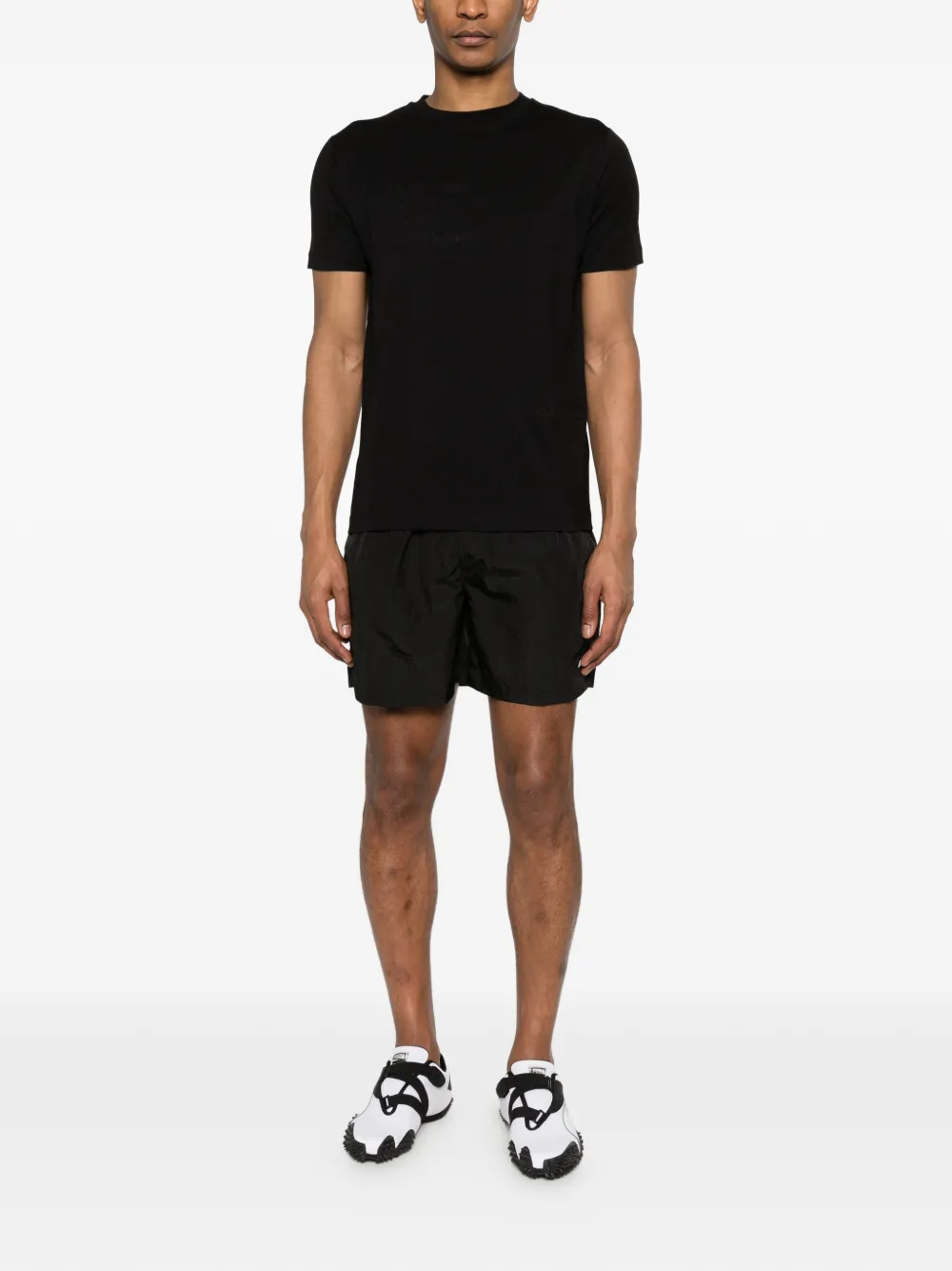  Karl Lagerfeld Letter-embossed T-shirt - Black 