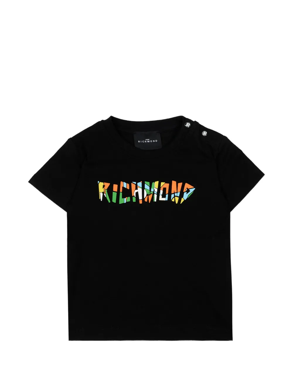 John Richmond Junior multicoloured logo T-shirt - Nero