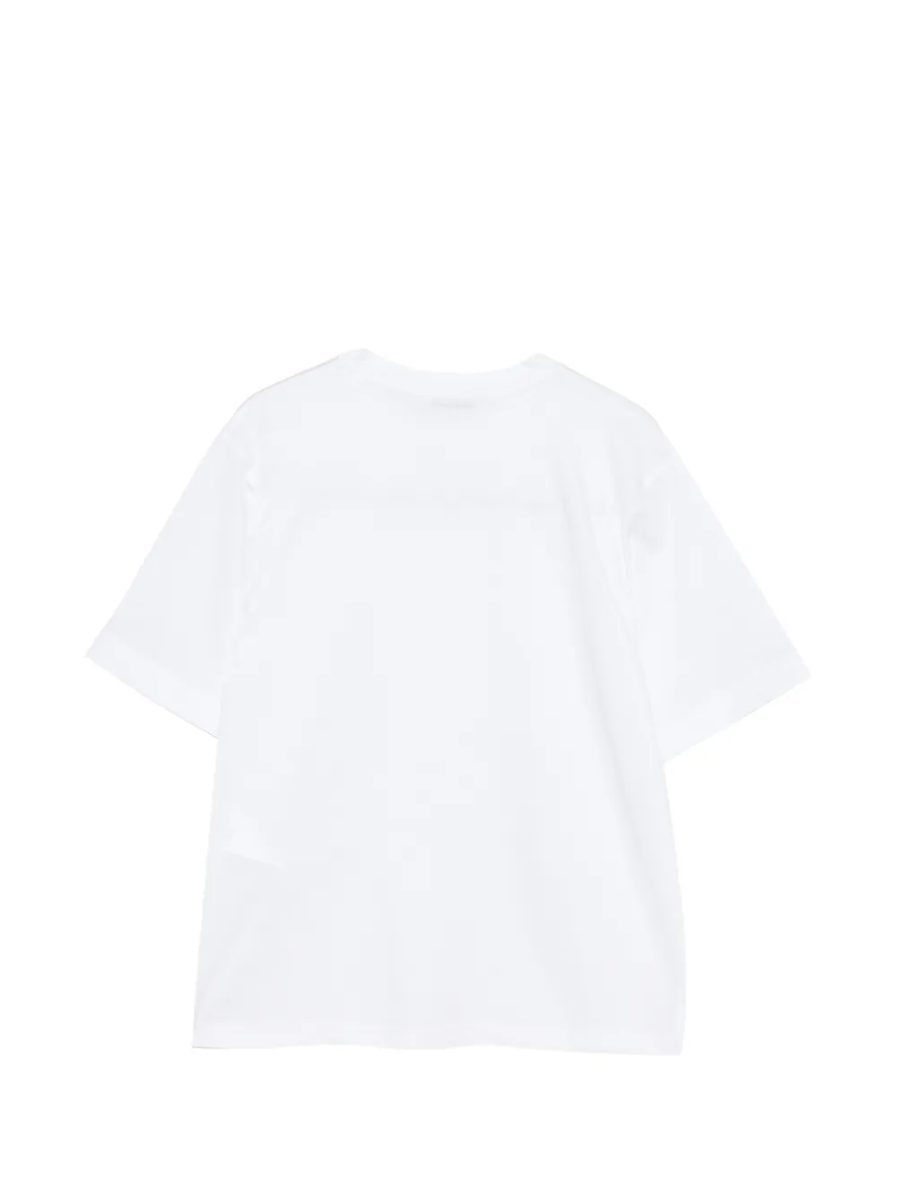 Paolo Pecora Kids T-shirt met ronde hals en korte mouwen Wit