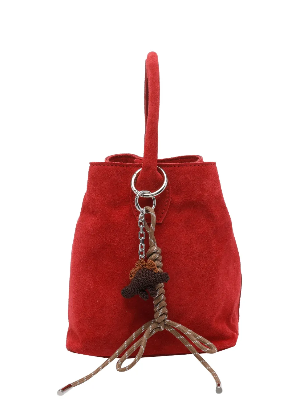 D.A.T.E. Paniere suede handbag - Rosso