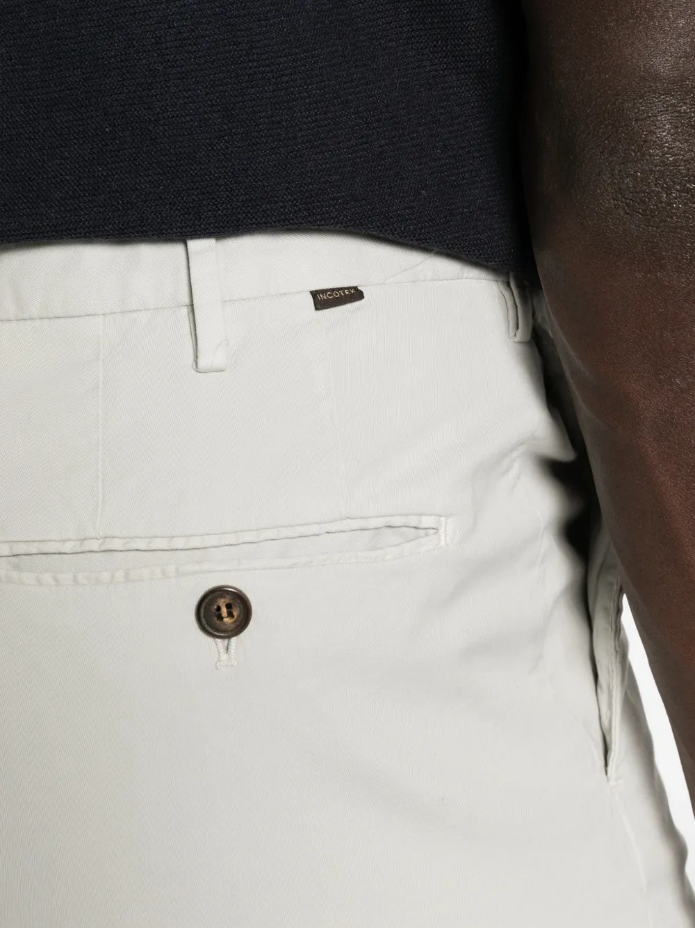 Incotex Slim-fit geplooide pantalon Grijs