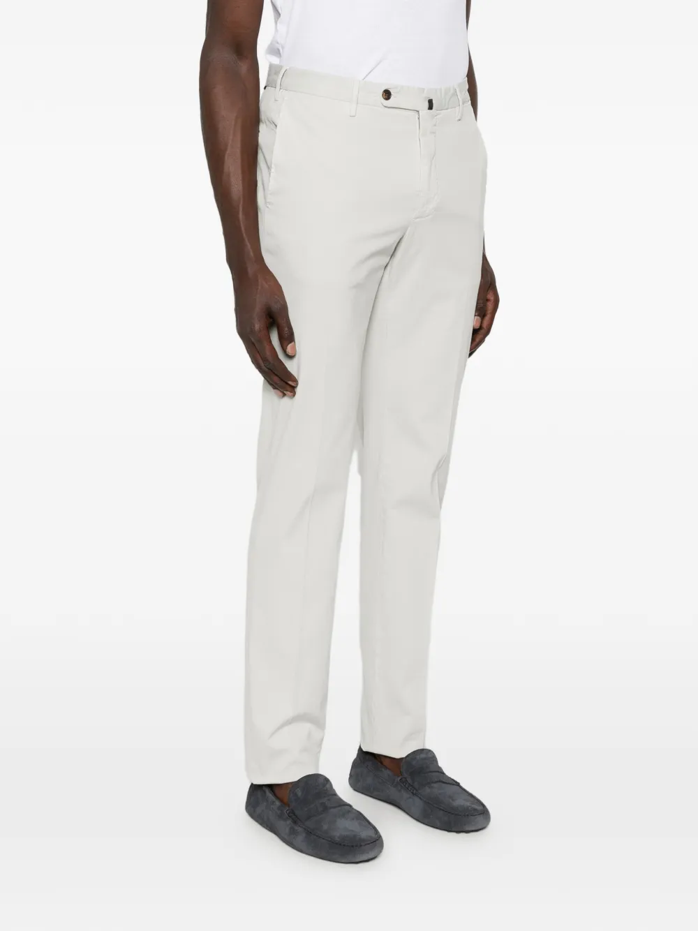 Incotex Slim-fit geplooide pantalon Grijs