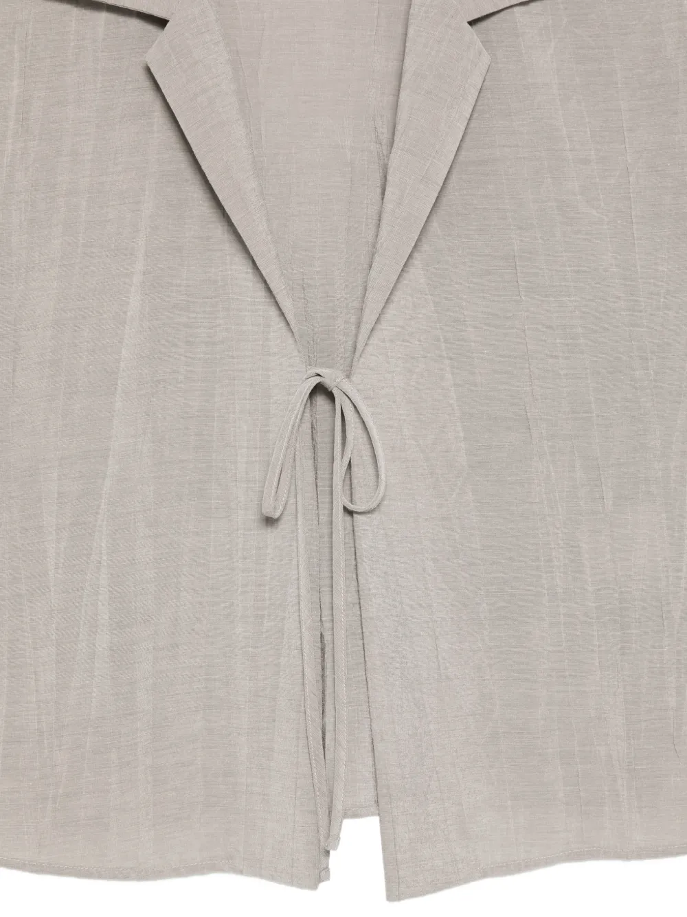  Alysi Crinkle-tie Blouse - Grey 