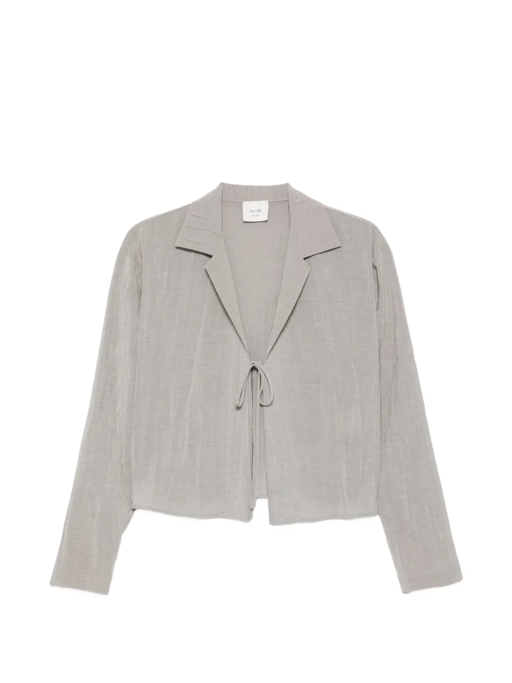 Alysi Blusa con nodo - Grigio