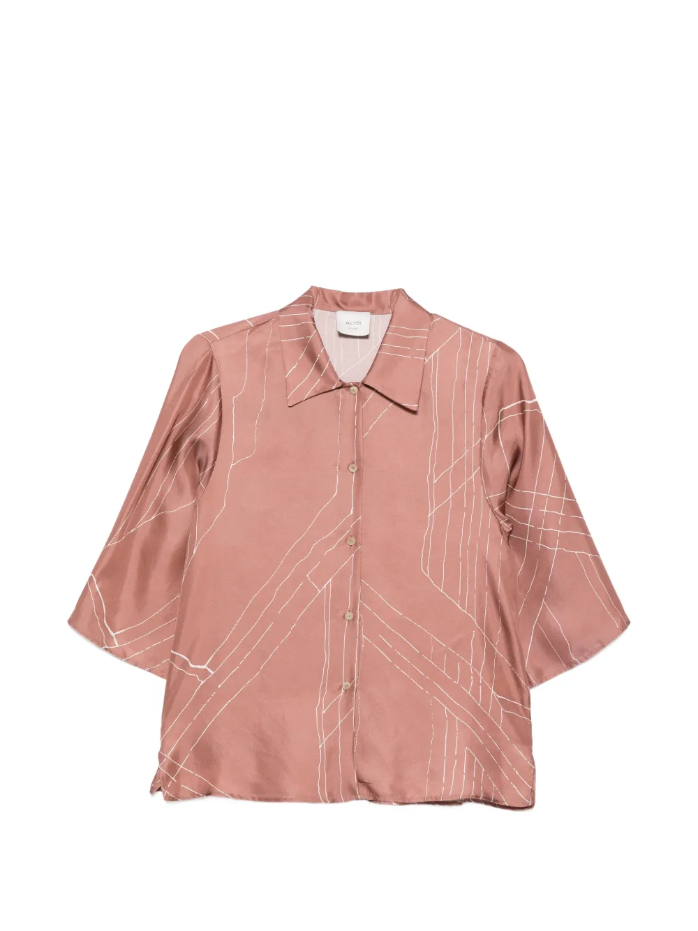 Alysi printed shirt - Marrone