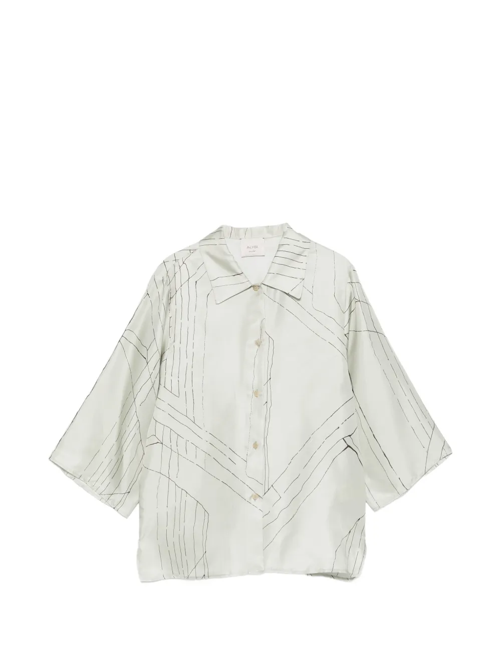 Alysi Camicia con stampa - Verde