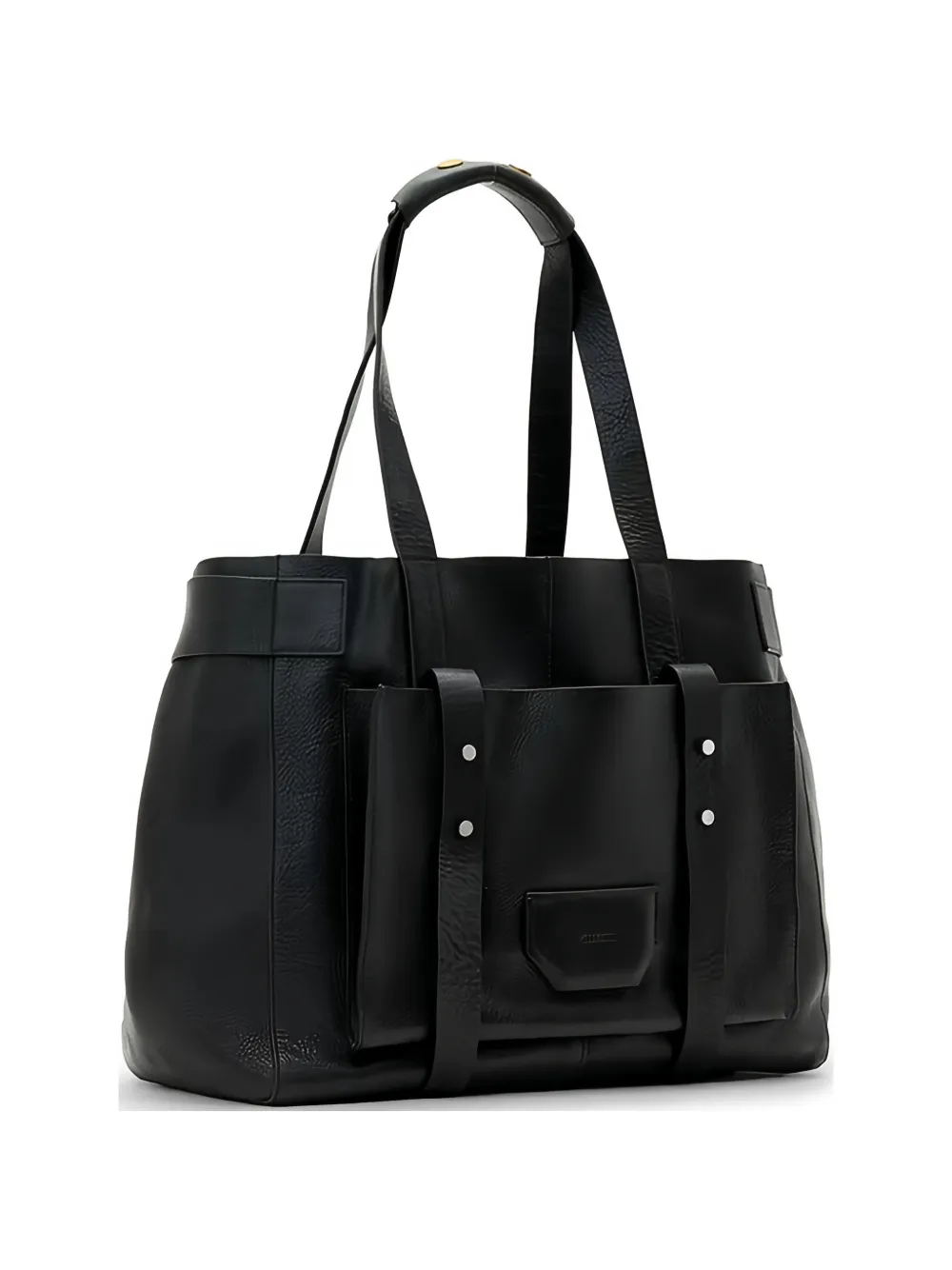 Allsaints Ursa Top Handle Tote Bag In Black