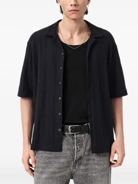 AllSaints short-sleeve textured shirt