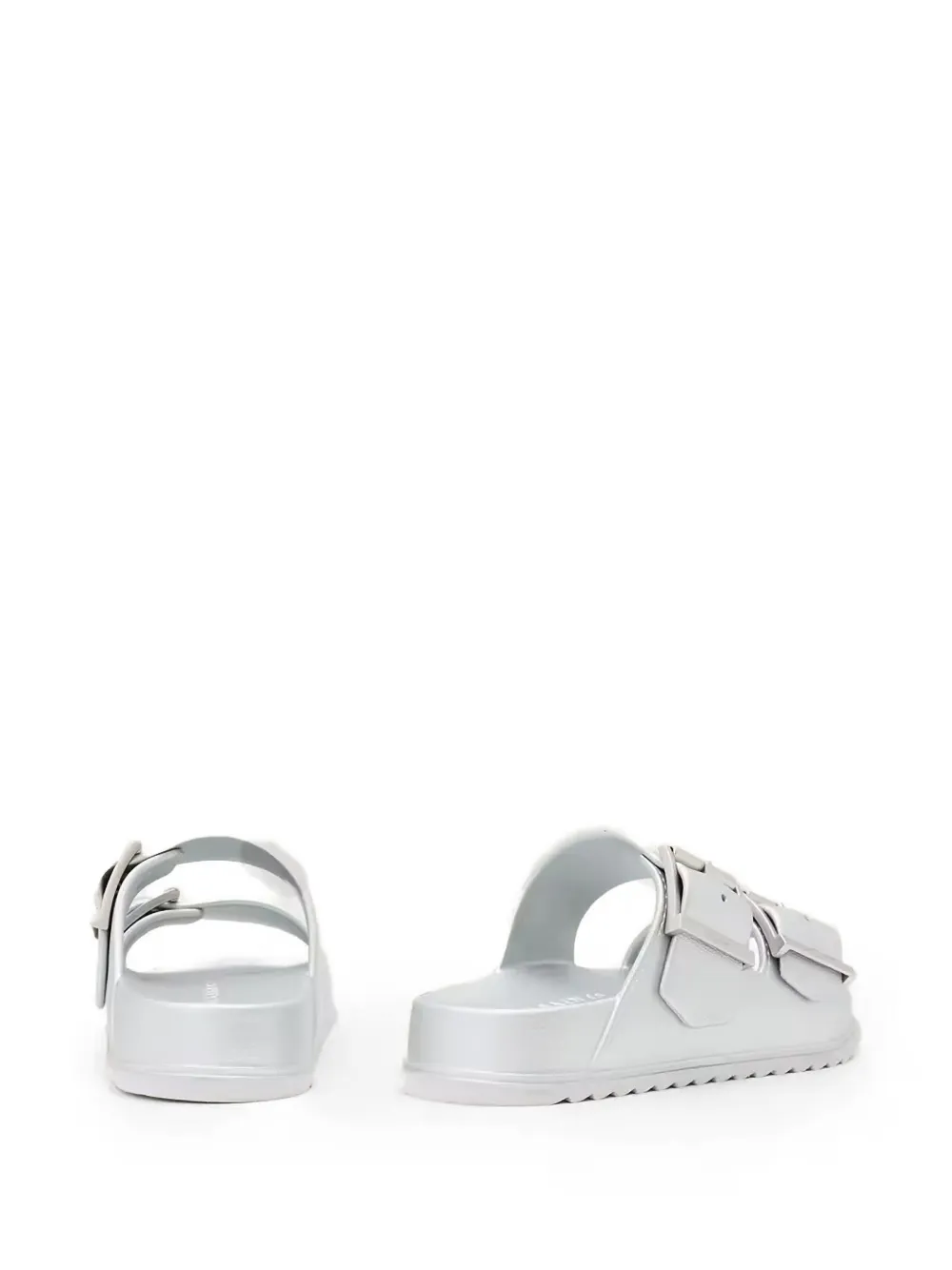 AllSaints double-buckle sandals Zilver