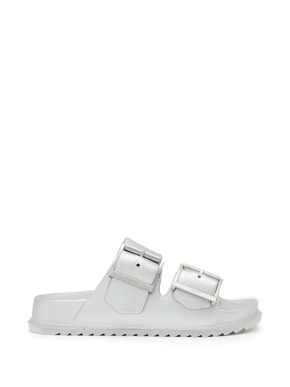 AllSaints double-buckle sandals Zilver