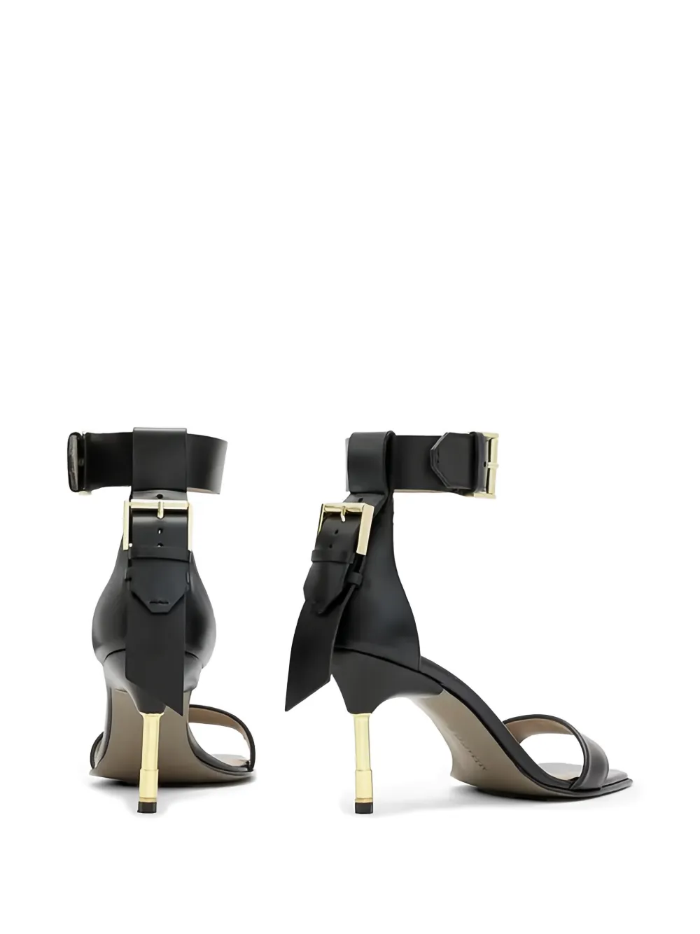 AllSaints buckle strap sandals Zwart