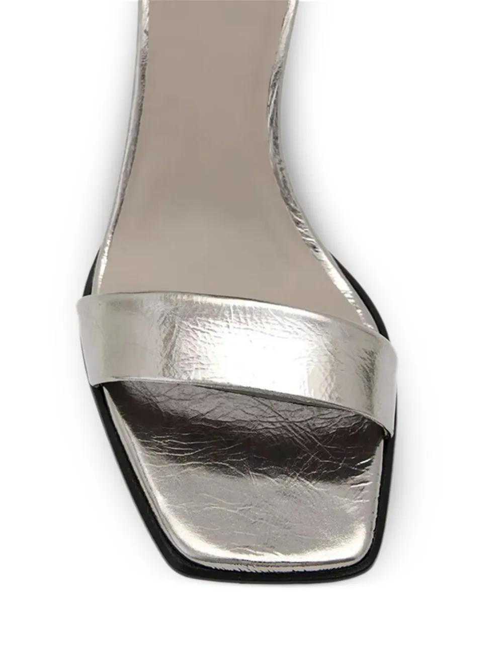 AllSaints Noir leather sandals Zilver