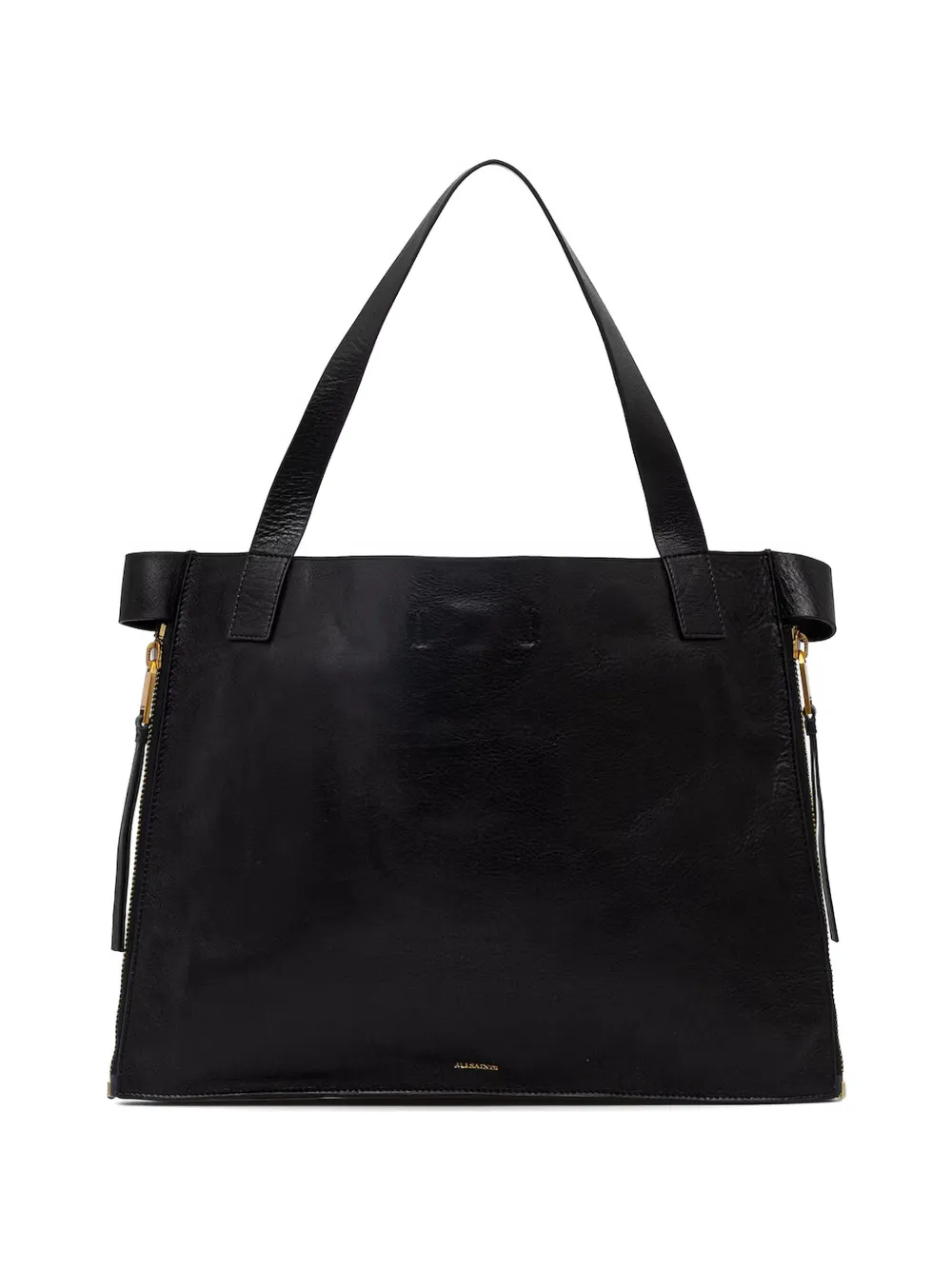 AllSaints logo-lettering tote bag - Nero