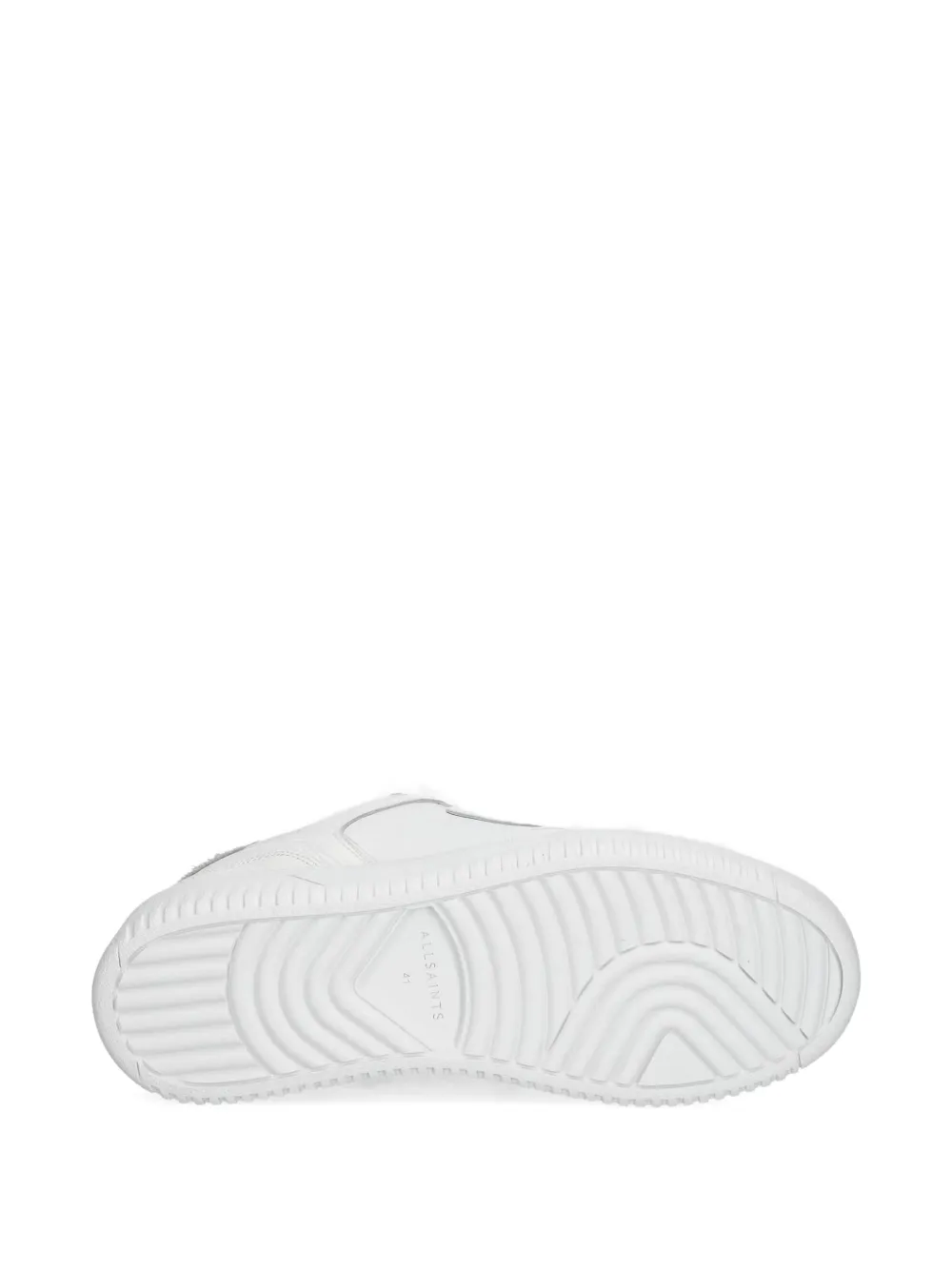 AllSaints Regan Plux panelled lace-up sneakers Wit