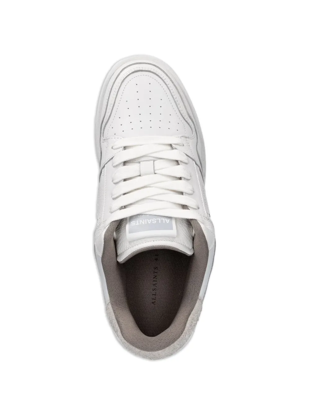 AllSaints Regan Plux panelled lace-up sneakers Wit