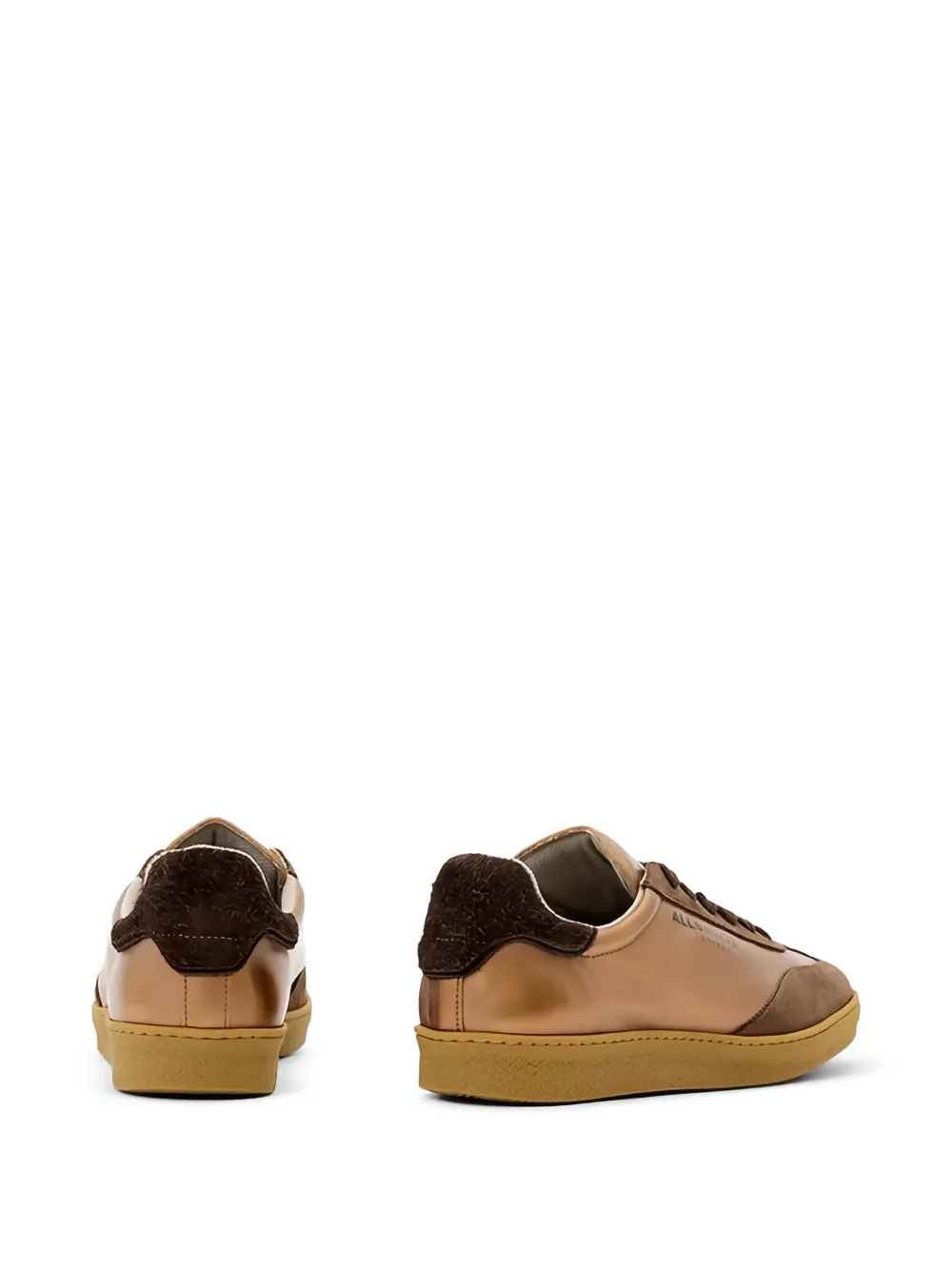 AllSaints suede panelled sneakers Oranje