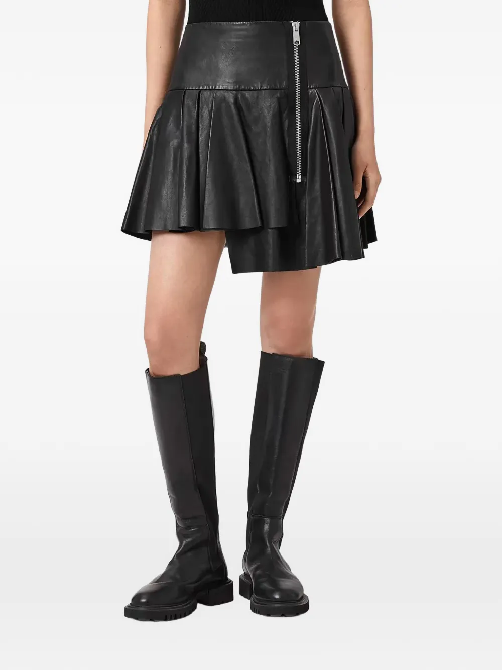 AllSaints Irina pleated mini skirt - Nero