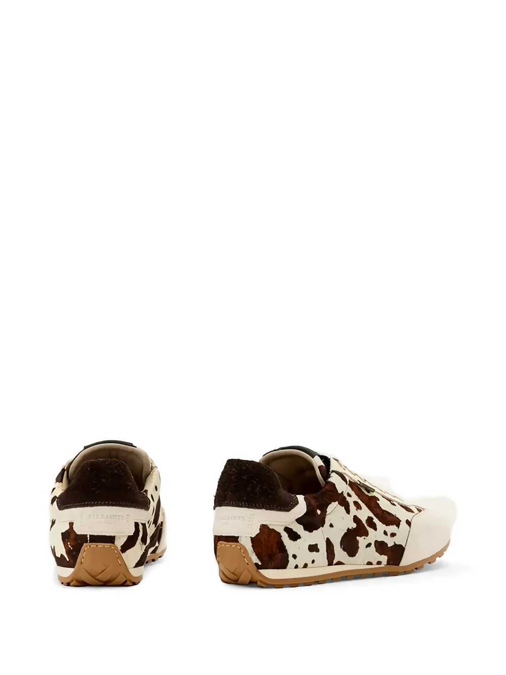 AllSaints Liam animal-print sneakers Beige