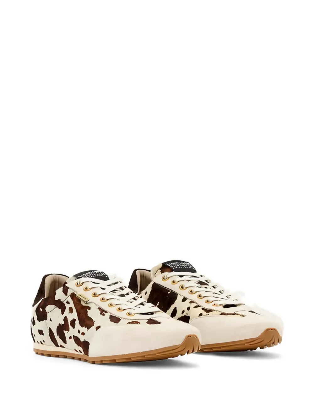AllSaints Liam animal-print sneakers Beige