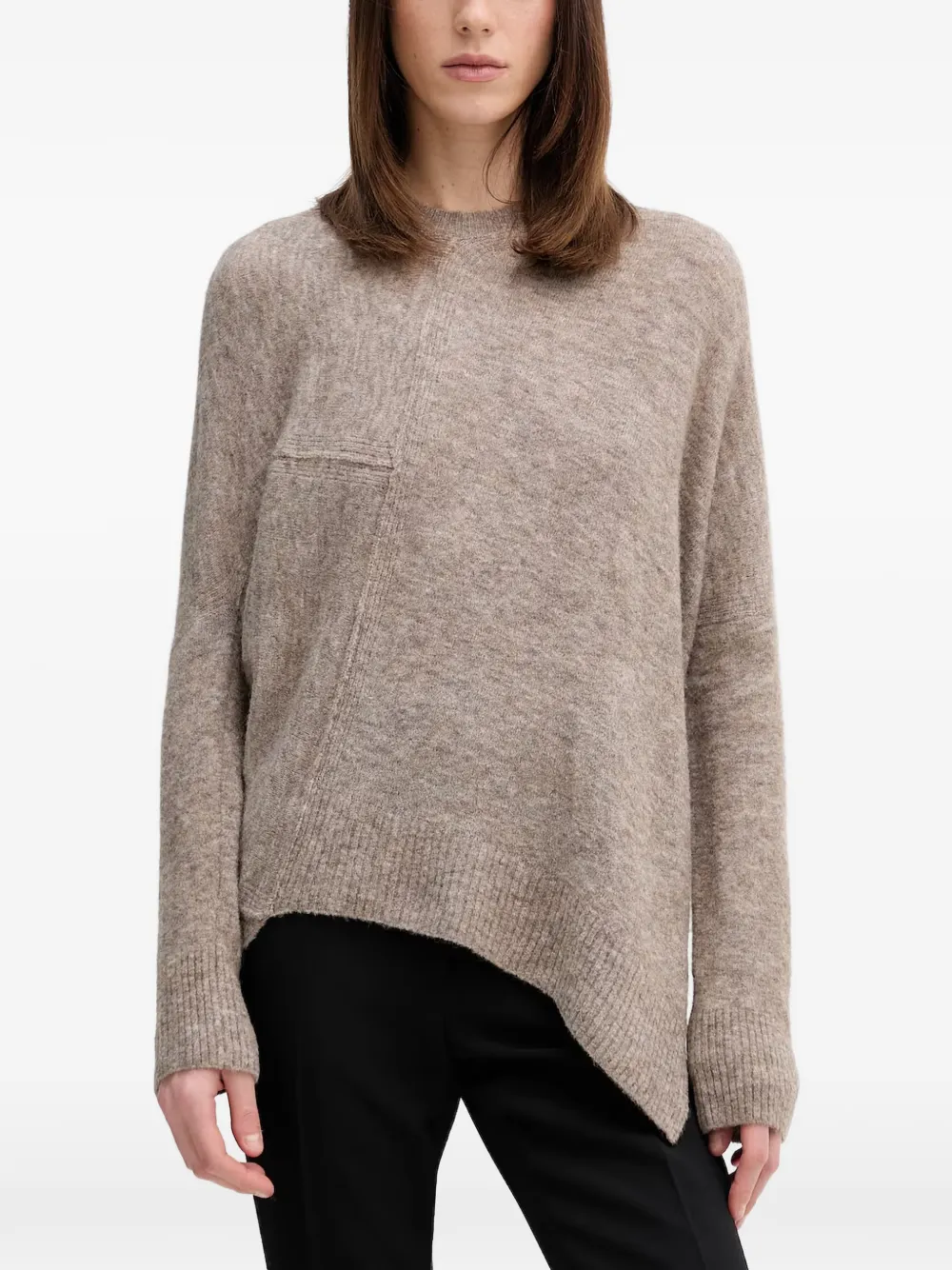 AllSaints asymmetric panelled jumper - Toni neutri
