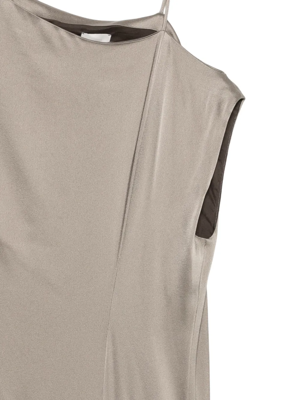  Alysi Asymmetrical Strap Dress - Grey 