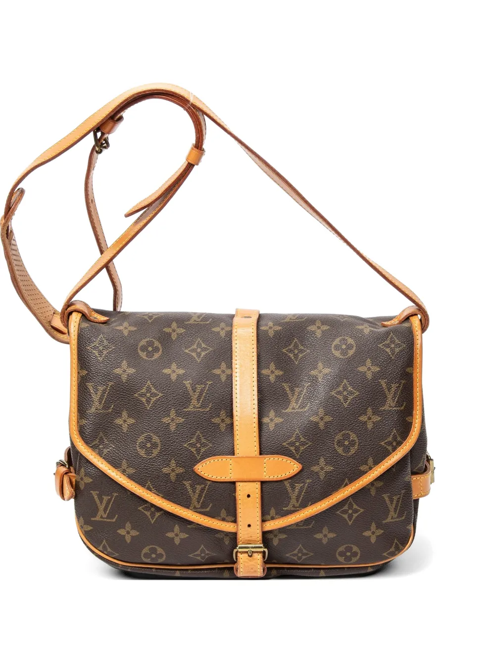 Louis Vuitton Pre-Owned Saumur Monogram canvas shoulder bag - Marrone