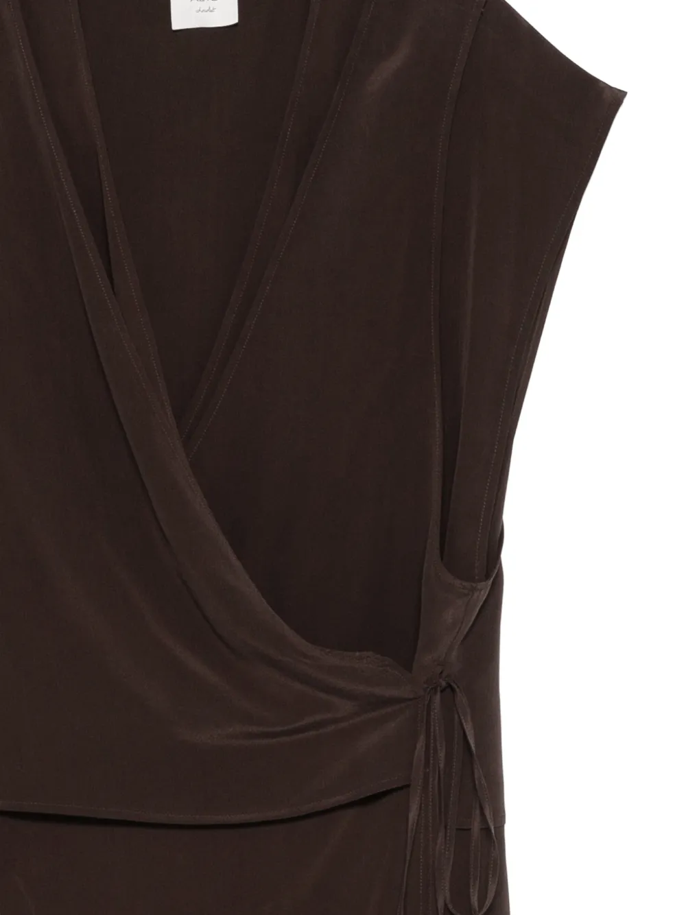  Alysi V-neck Midi Dress - Brown 