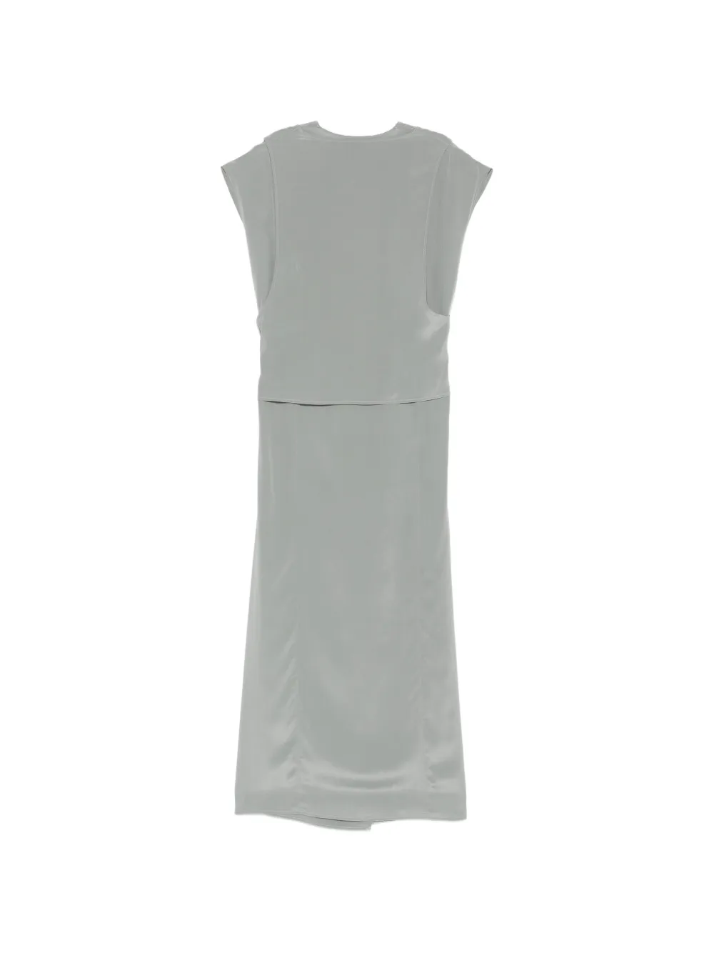 Alysi Midi-jurk met V-hals Grijs