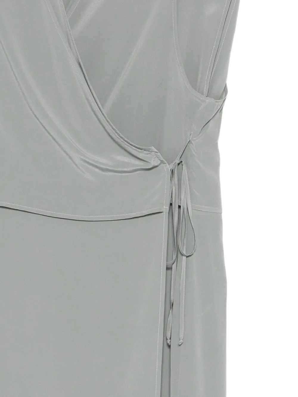Alysi Midi-jurk met V-hals Grijs