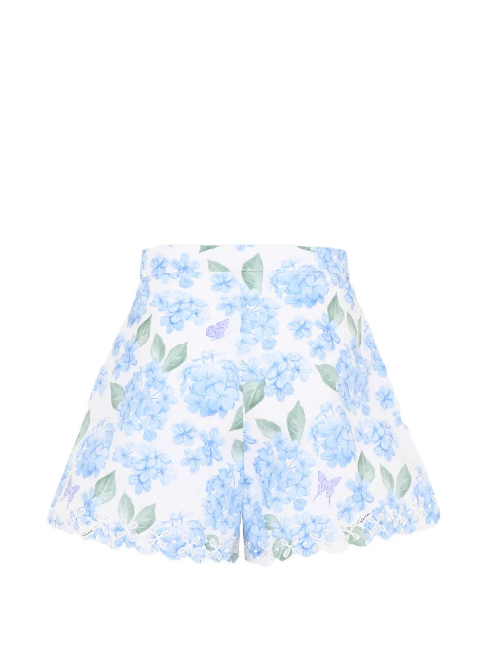Floral Scalloped Shorts