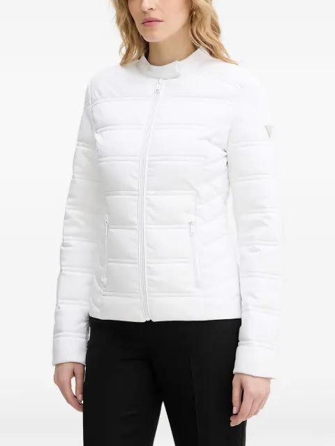 GUESS USA 4G logo zip-up puffer jacket