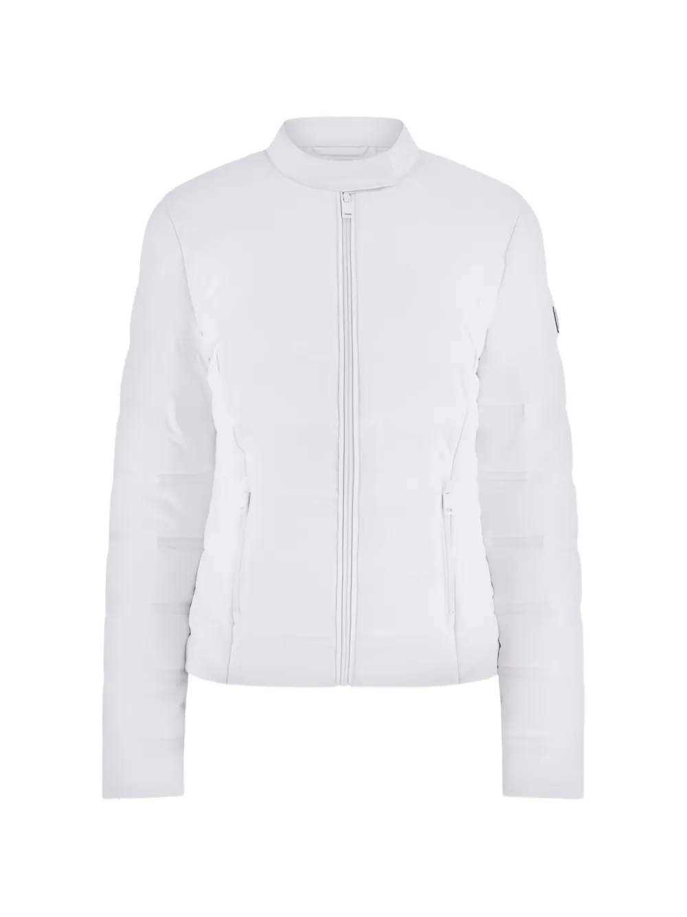GUESS USA Piumino con zip e logo 4G - Bianco