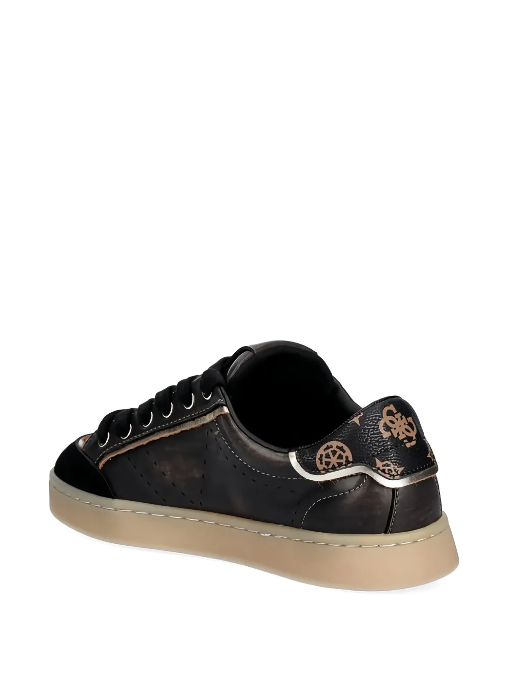 GUESS USA logo panelled sneakers Zwart