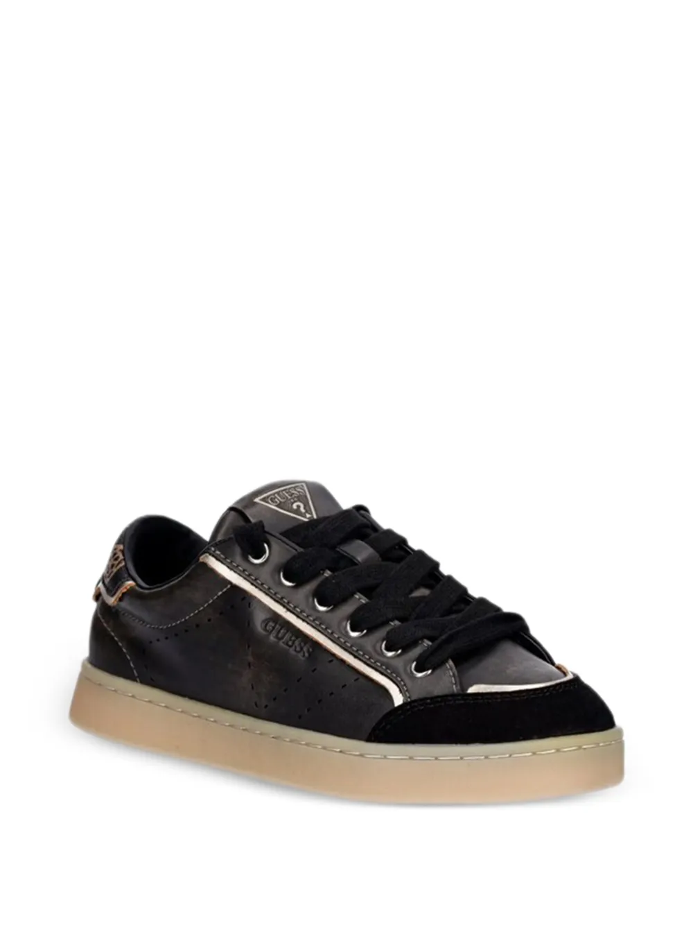 GUESS USA logo panelled sneakers Zwart