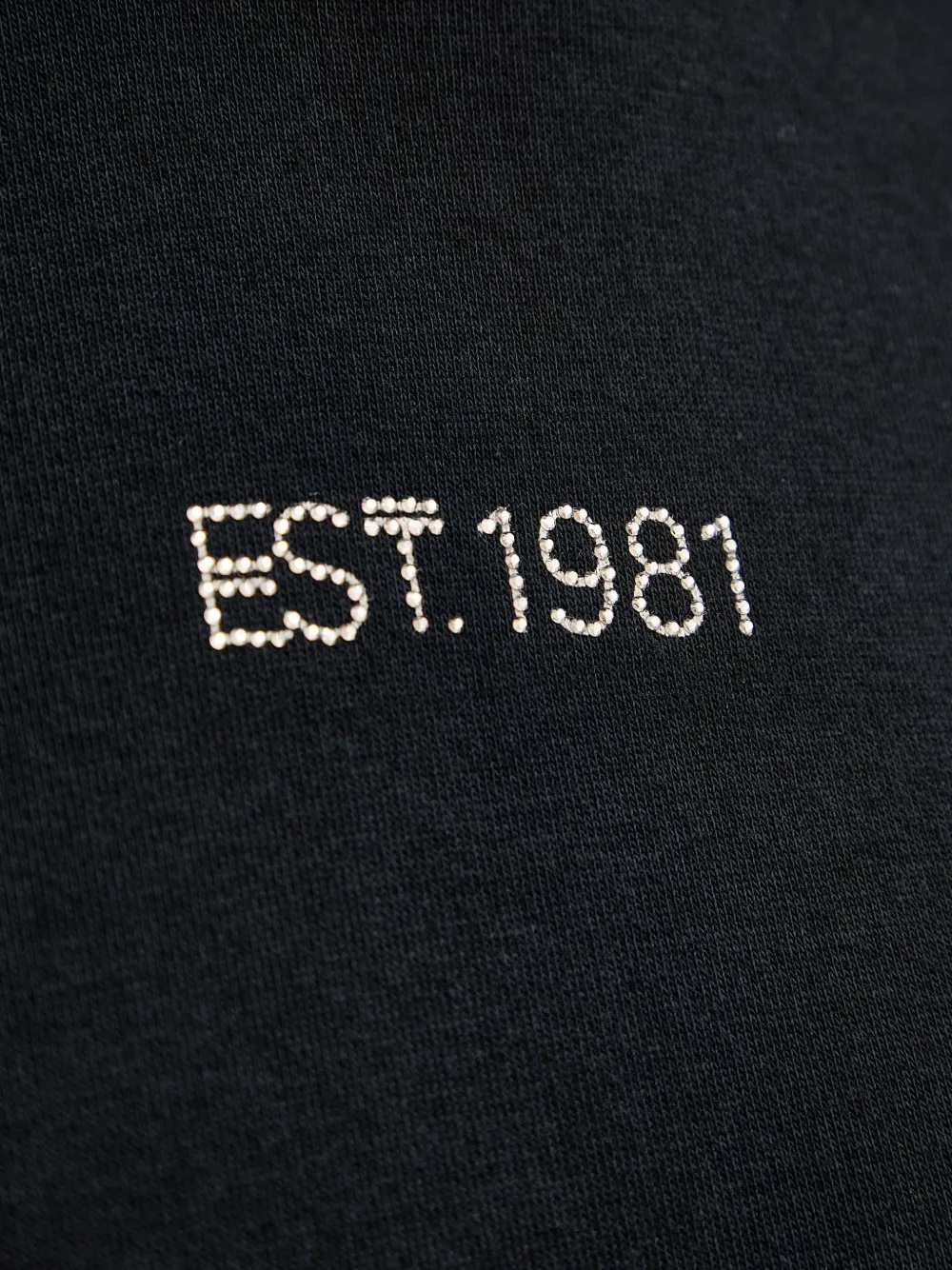 GUESS USA Hoodie verfraaid met stras en raglan mouwen Zwart