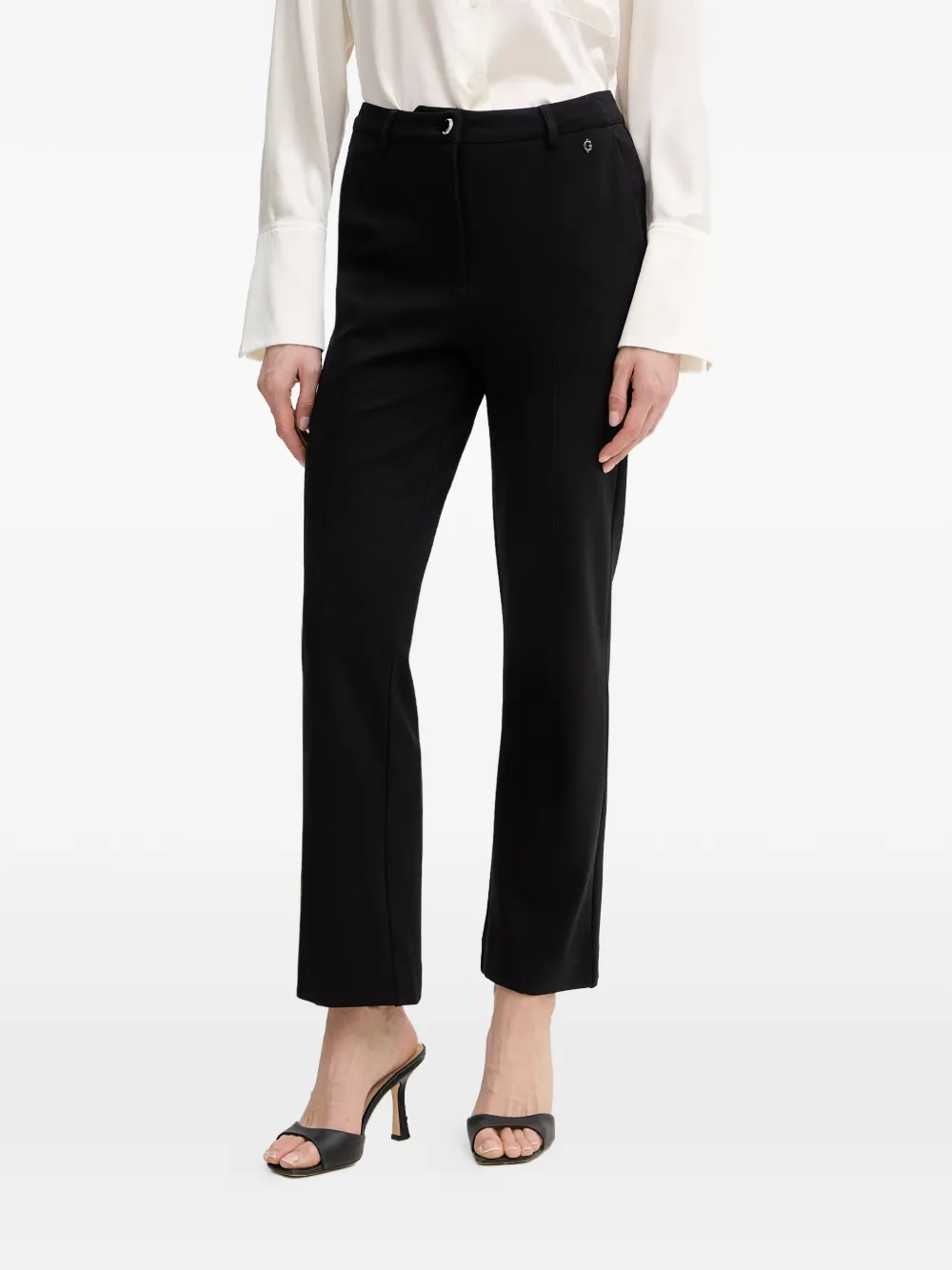 GUESS USA logo-plaque trousers - Nero
