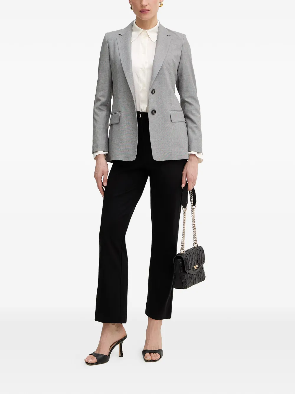 GUESS USA Broek met logoplakkaat Zwart