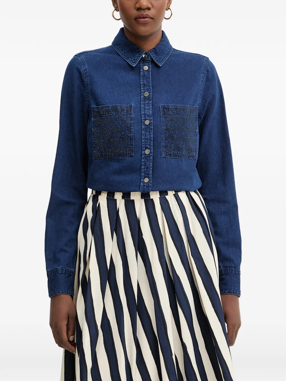 GUESS USA Monique denim shirt - Blu