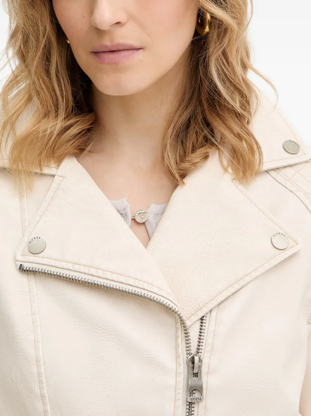GUESS USA Nada jack met gewatteerd vlak Beige