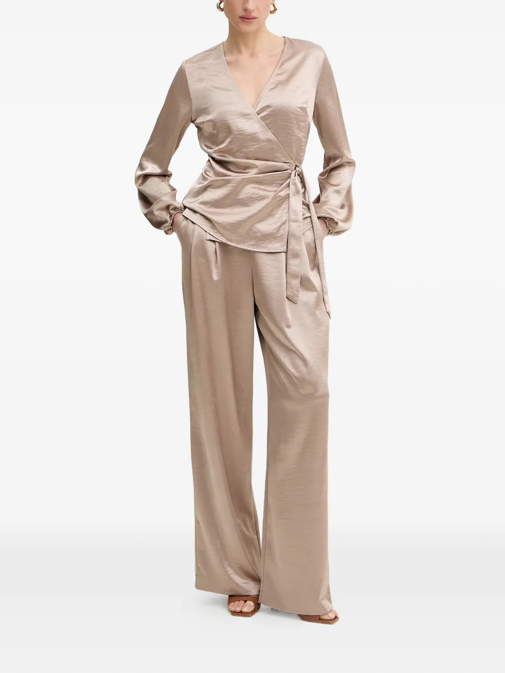 GUESS USA Katie plooibroek Beige