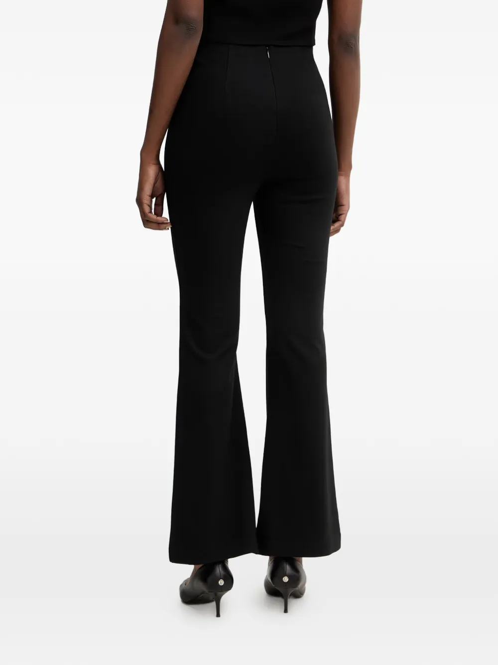 GUESS USA Noel high-waist flared broek Zwart