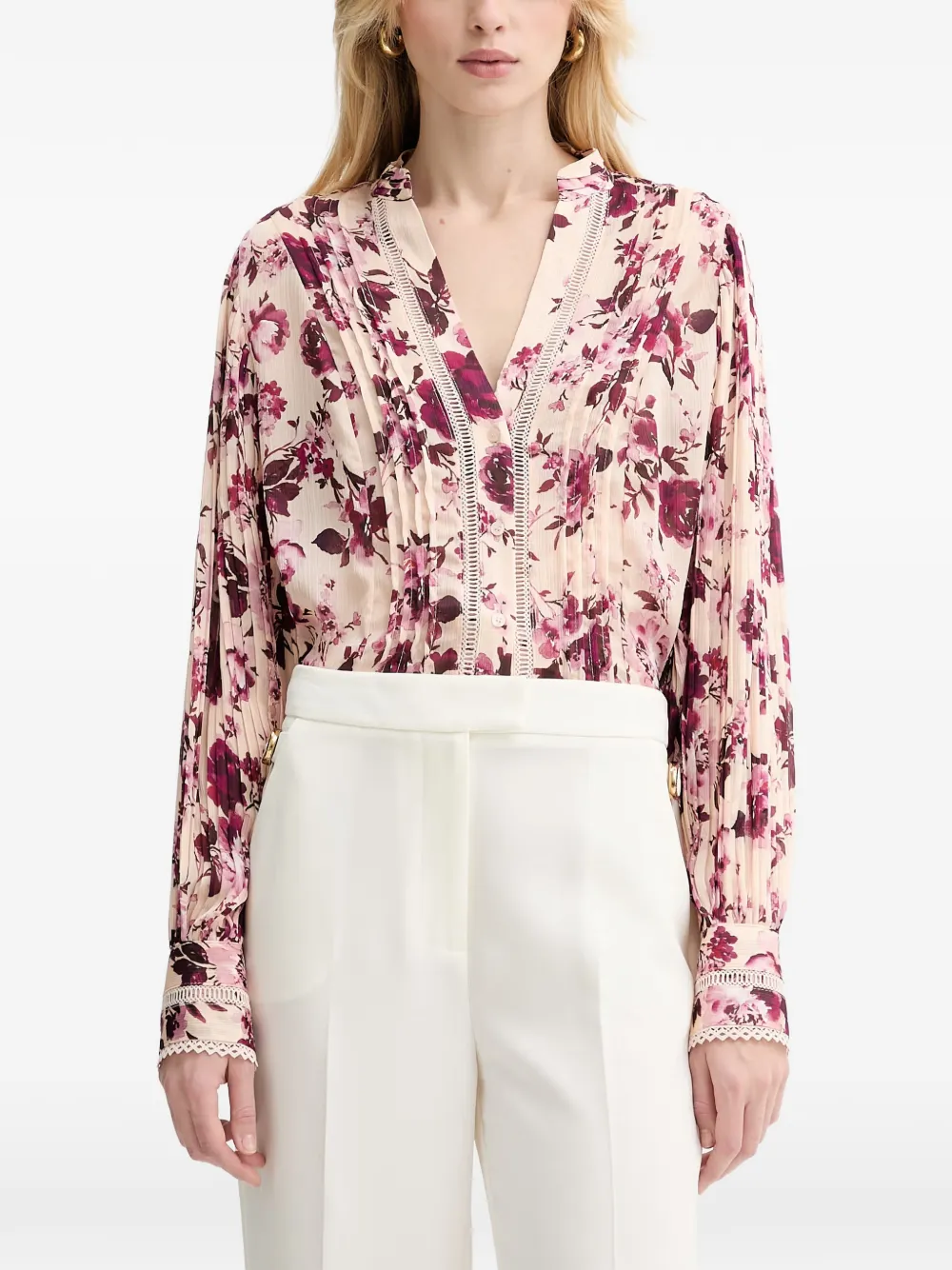 GUESS USA floral lace blouse - Toni neutri