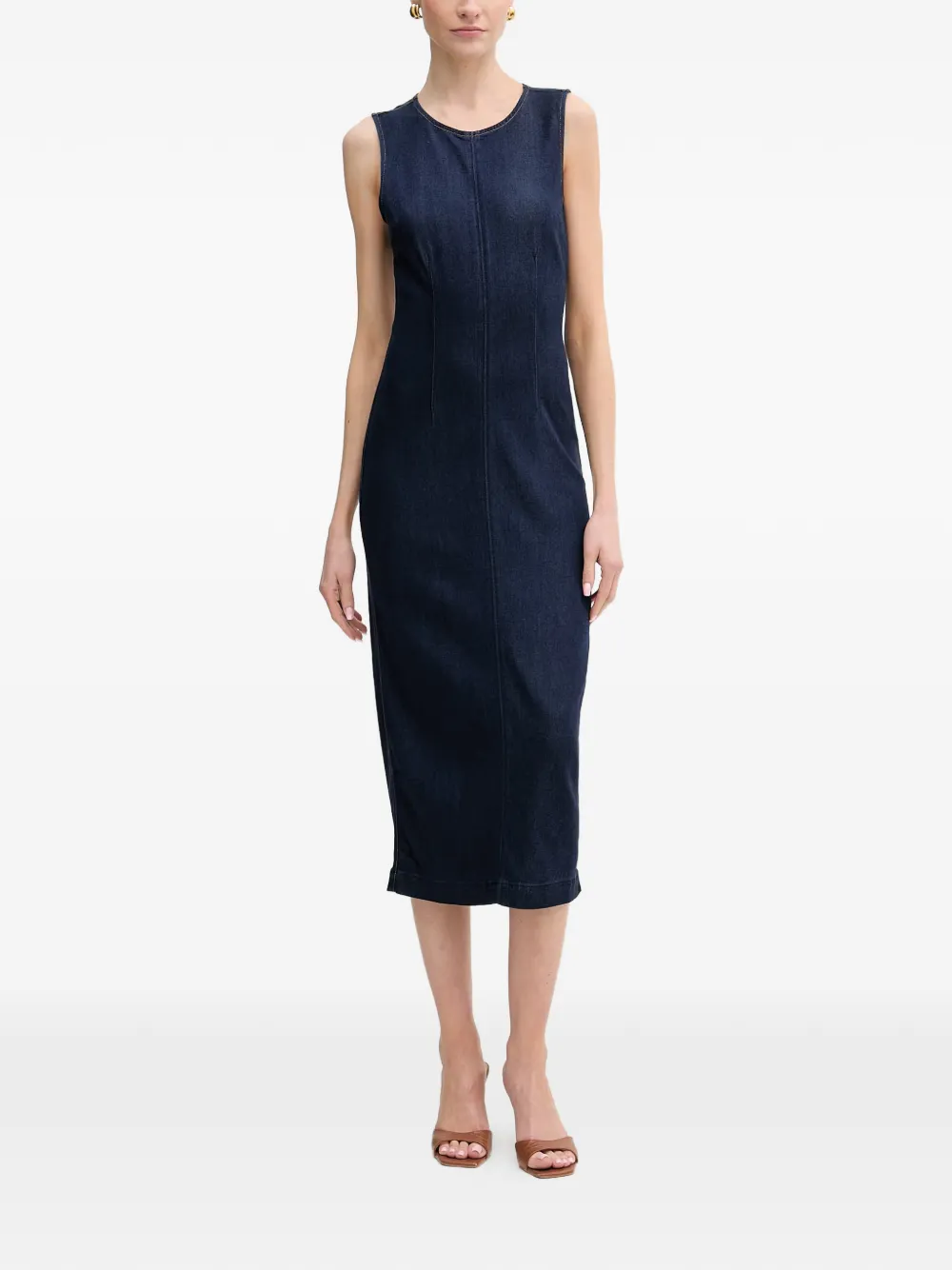 GUESS USA Mouwloze midi-jurk Blauw