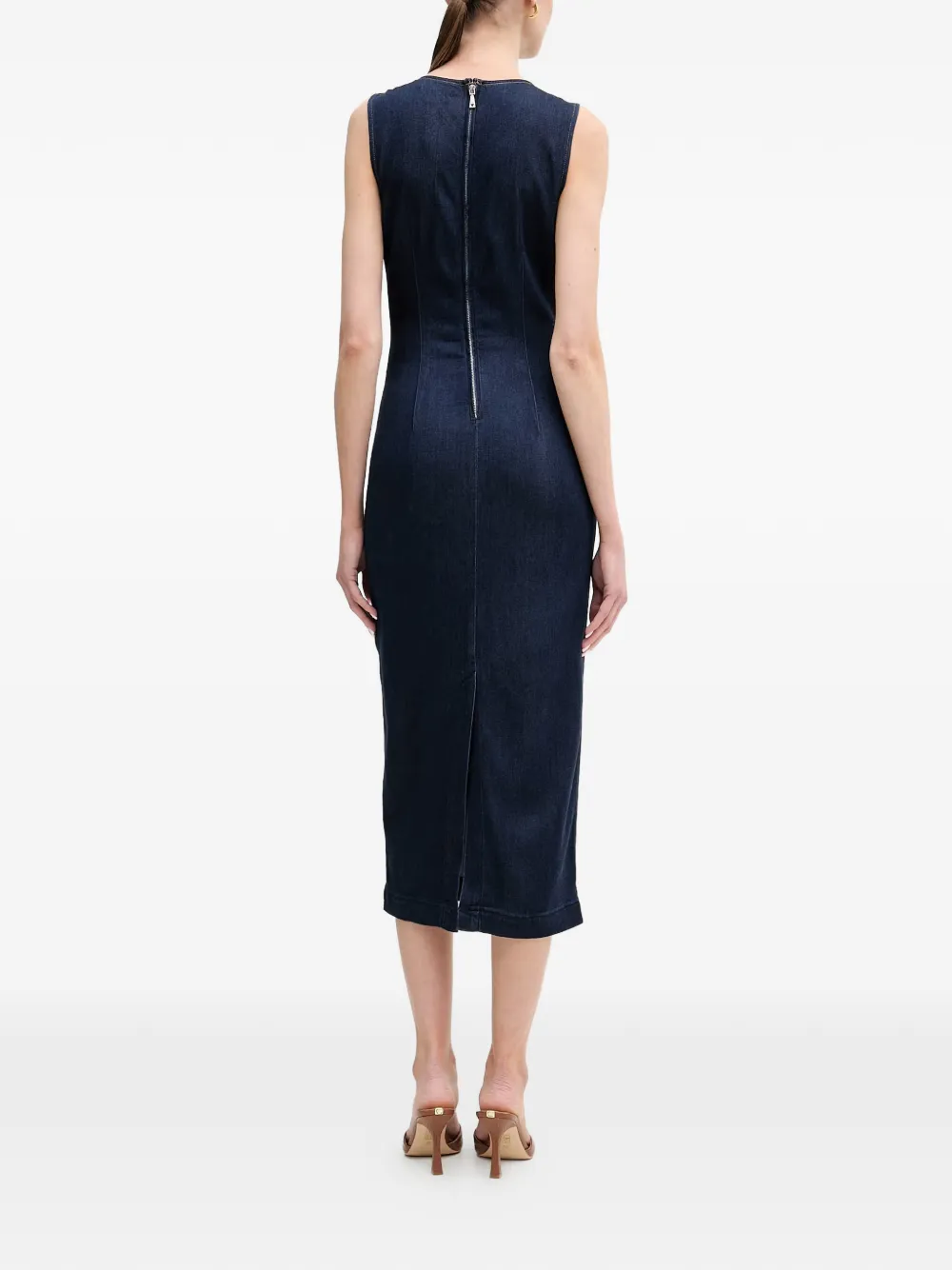 GUESS USA Mouwloze midi-jurk Blauw